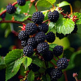 2 Arapaho Thornless Blackberries Plant Live, Sweet Fruit, 4-7 Inch Tall