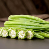2 Green Okra Live Plants, Backyard Garden Seedling, 5 Inch Tall