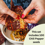 100 Red + Thai Chili Pepper Seeds to Plant, Home Garden Plant