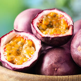 Set 2 Purple Passion Fruit Plants Live, Fast-Growing Passionfruit Vine Live Plants Tree for Full Sun Growing, Summer Planting, 4-7 Inches, No Pot, Hardy Tropical Trellis Planting