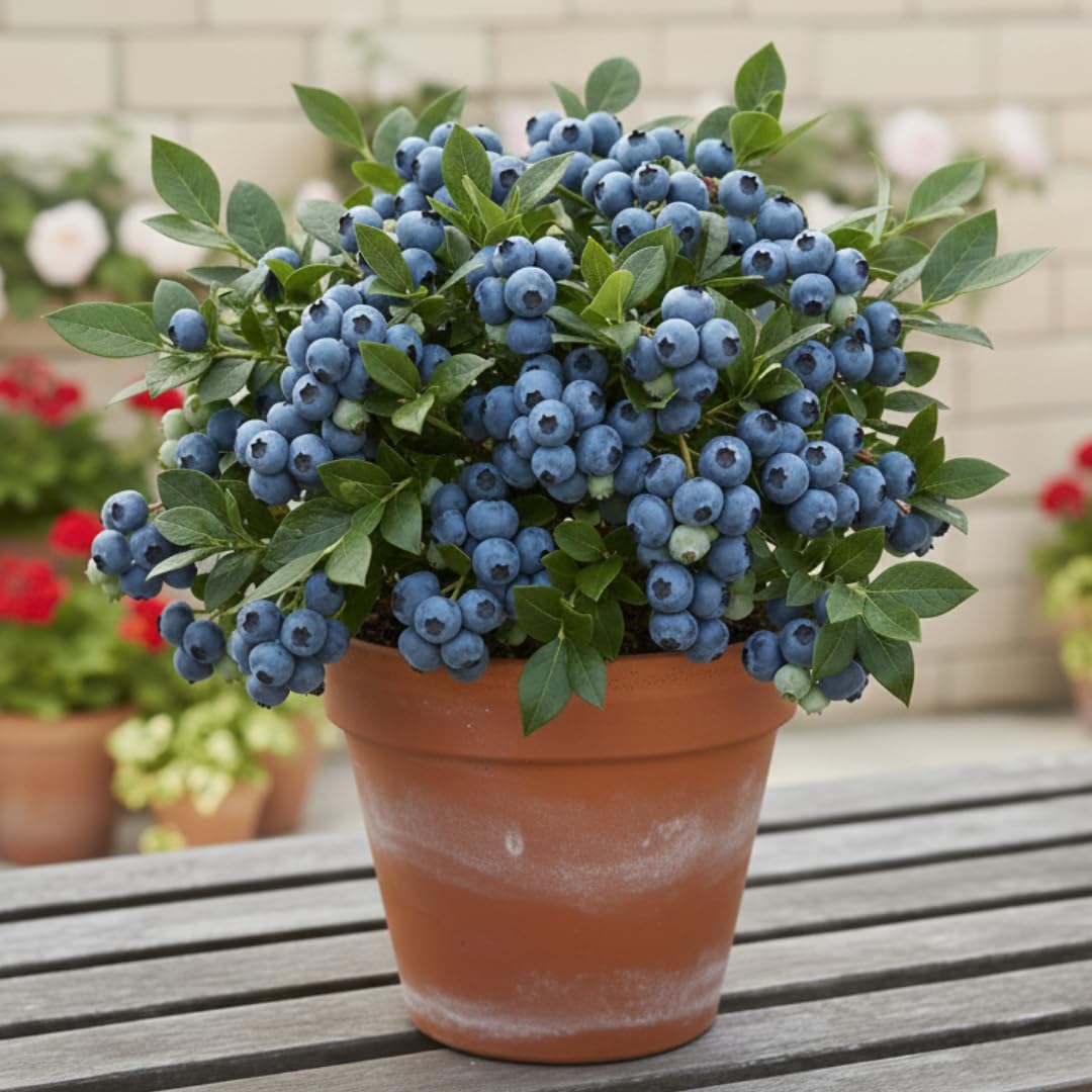 2 Emerald Blueberry Live Plants, Home Garden Plant, 4-7 Inch Tall