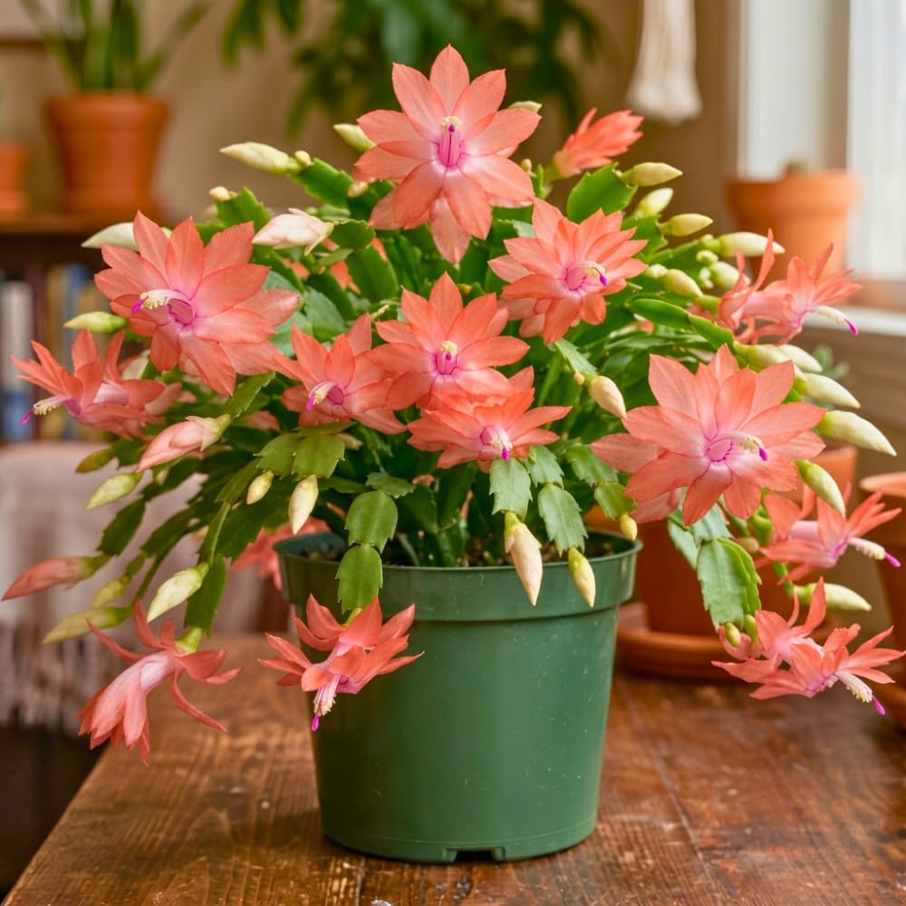 Rare Holiday Cactus Live Plant, Houseplant, 5-9 Inch Tall