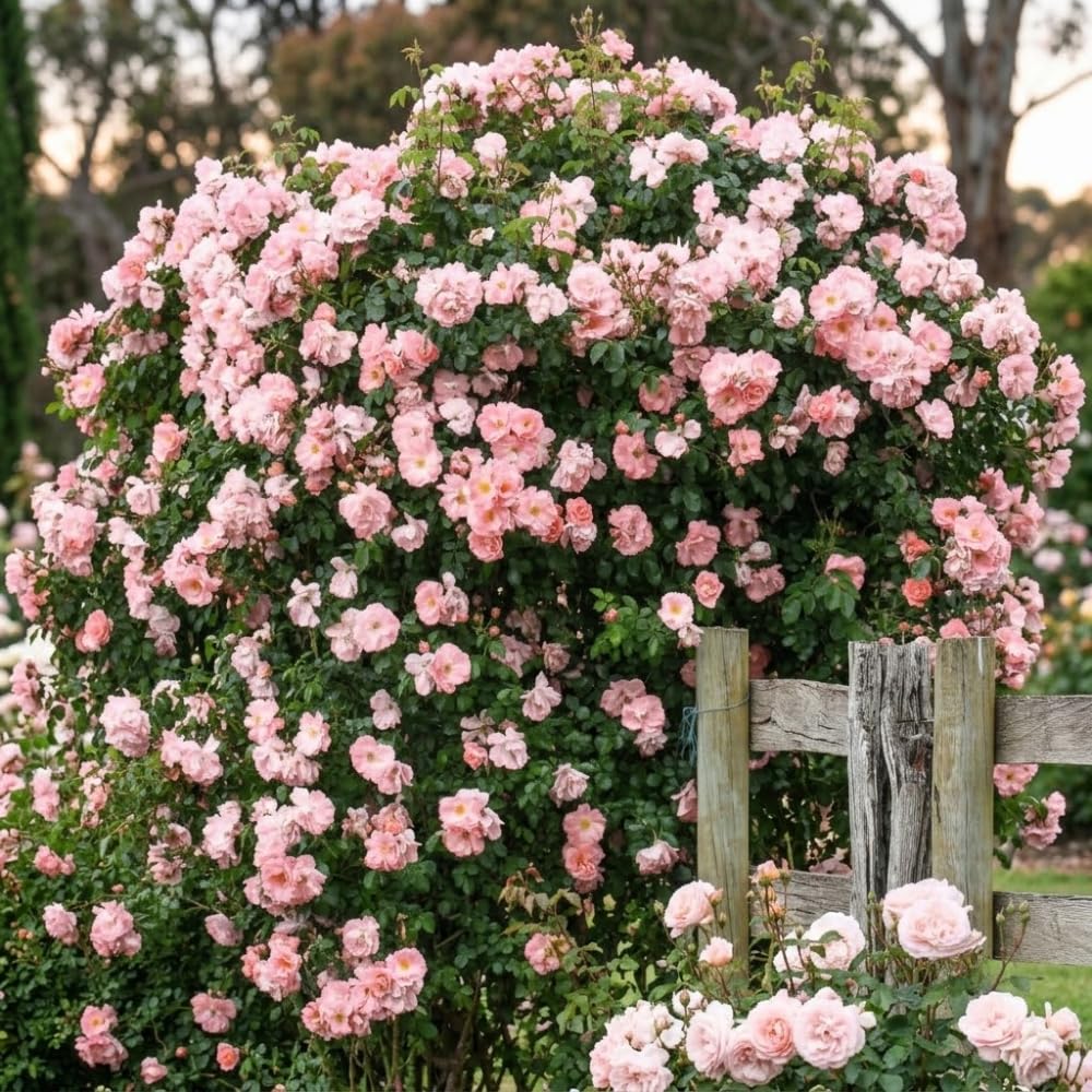 Light Pink Live Rose Plant, Fragrant Garden Rose, 2-3 Inch Tall