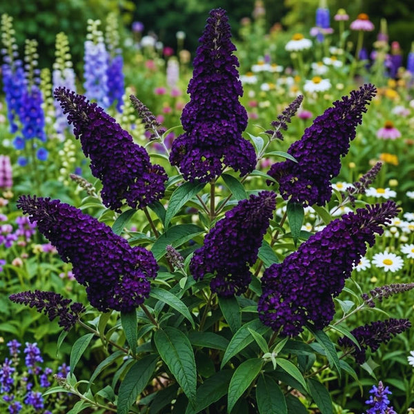 Purple Butterfly Bush Live Plant, Well-Rooted Garden Shrub, 3-5 Inch Tall