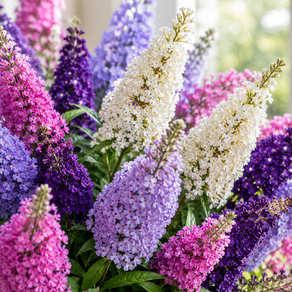 Random Butterfly Bush Plant Live, Fragrant Buddleia for Planting, 5-9" Tall