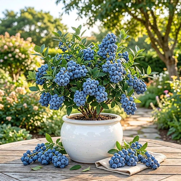 2 Top Hat Blueberry Plant Live, Blueberry Bushes Plant, 4-7 Inch Tall