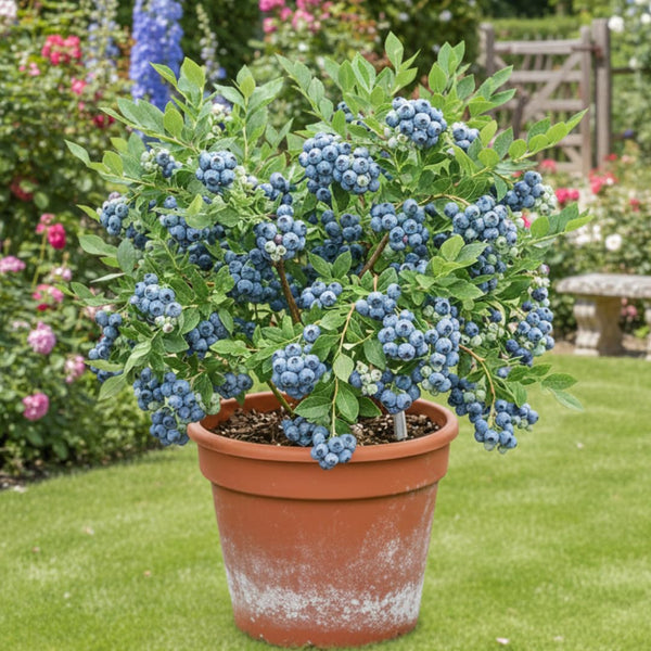 2 Misty Blueberry Live Plants, Indoor Outdoor Plant, 4-7 Inch Tall