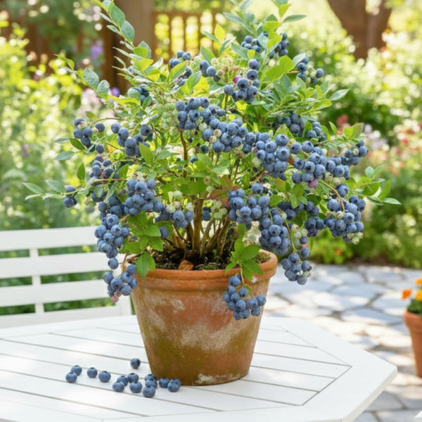 2 Jewel Live Blueberry Plants, Home Garden Plant, 4-7 Inch Tall
