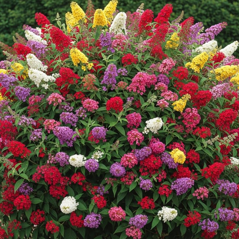2 Random Buddleia Live Plants, 5-9" Butterfly Bush for Outdoor Gardens