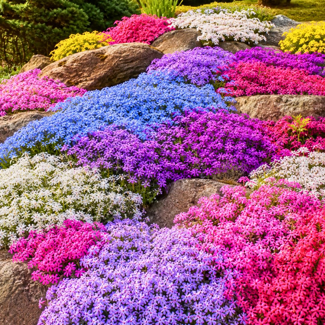 2 Creeping Phlox Plants Live, Starter 5-7 Inch Tall
