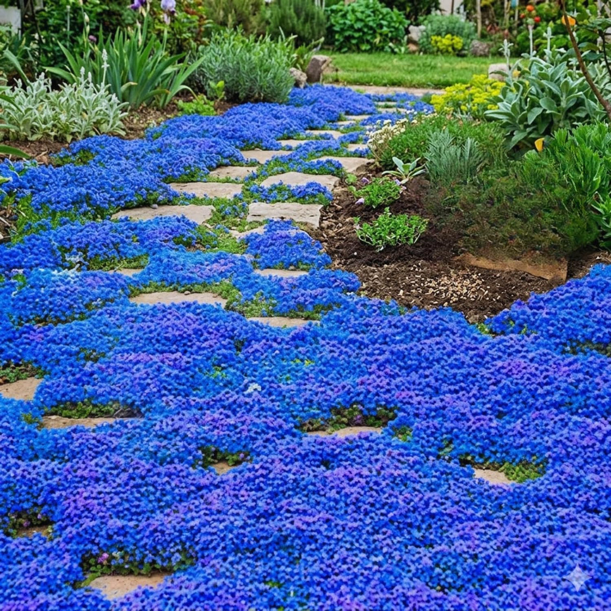 200 Blue Creeping Thyme Seeds, Live Starter Plant